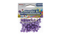 Koraliki do nawlekania 8mm K8-6 fioletowy Brewis